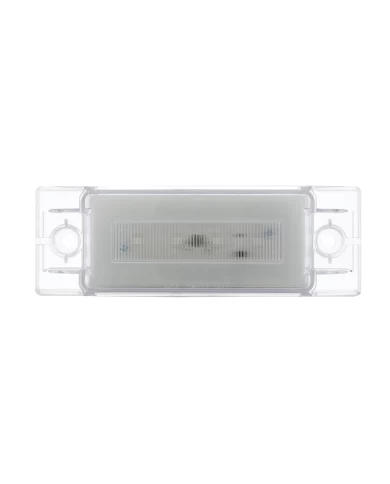 (CARD) 16 RED LED RECTANGULAR CLEARANCE/ MARKER LIGHT - GLO LIGHT - CLEAR LENS (CARD) 16 RED LED RECTANGULAR CLEARANCE/ MARKER LIGHT - GLO LIGHT - CLEAR LENS
