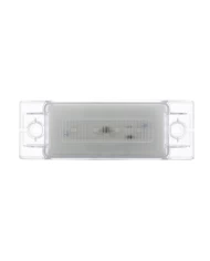 (CARD) 16 RED LED RECTANGULAR CLEARANCE/ MARKER LIGHT - GLO LIGHT - CLEAR LENS (CARD) 16 RED LED RECTANGULAR CLEARANCE/ MARKER LIGHT - GLO LIGHT - CLEAR LENS