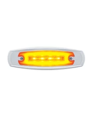 (CARD) 16 AMBER LED RECTANGULAR CLEARANCE / MARKER LIGHT - GLO LIGHT - AMBER LENS (CARD) 16 AMBER LED RECTANGULAR CLEARANCE / MARKER LIGHT - GLO LIGHT - AMBER LENS