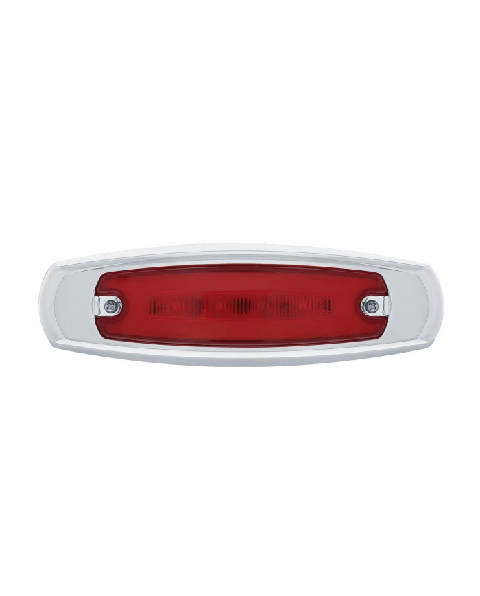 (CARD) 16 RED LED RECTANGULAR CLEARANCE / MARKER LIGHT - GLO LIGHT - RED LENS (CARD) 16 RED LED RECTANGULAR CLEARANCE / MARKER LIGHT - GLO LIGHT - RED LENS
