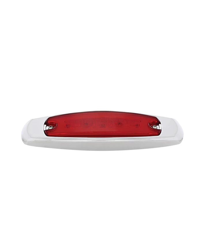 (CARD) 16 RED LED RECTANGULAR CLEARANCE / MARKER LIGHT - GLO LIGHT - RED LENS (CARD) 16 RED LED RECTANGULAR CLEARANCE / MARKER LIGHT - GLO LIGHT - RED LENS