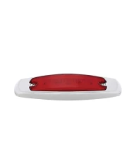 (CARD) 16 RED LED RECTANGULAR CLEARANCE / MARKER LIGHT - GLO LIGHT - RED LENS (CARD) 16 RED LED RECTANGULAR CLEARANCE / MARKER LIGHT - GLO LIGHT - RED LENS