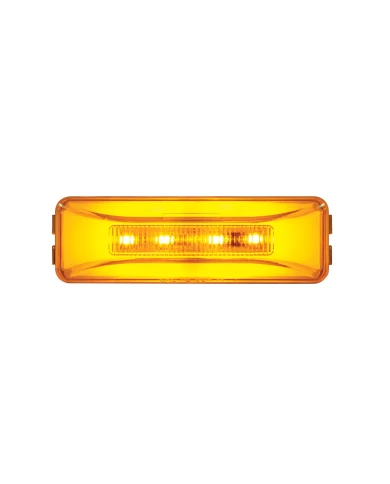 (CARD) 10 AMBER LED RECTANGULAR CLEARANCE / MARKER LIGHT - GLO LIGHT - AMBER LENS (CARD) 10 AMBER LED RECTANGULAR CLEARANCE / MARKER LIGHT - GLO LIGHT - AMBER LENS