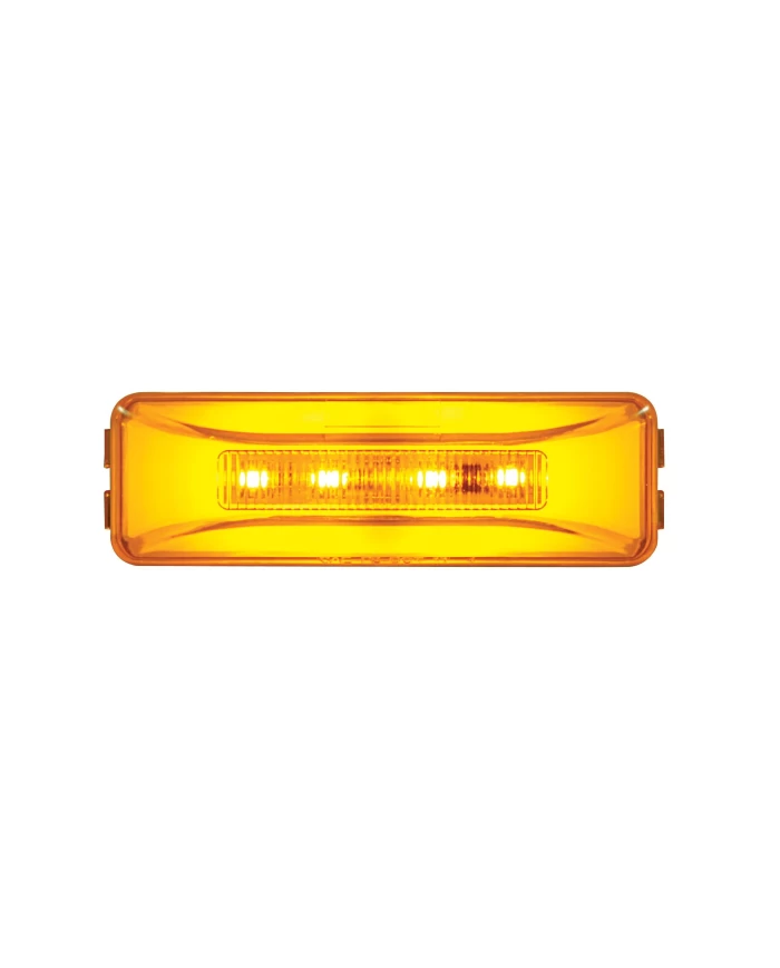 (CARD) 10 AMBER LED RECTANGULAR CLEARANCE / MARKER LIGHT - GLO LIGHT - AMBER LENS (CARD) 10 AMBER LED RECTANGULAR CLEARANCE / MARKER LIGHT - GLO LIGHT - AMBER LENS