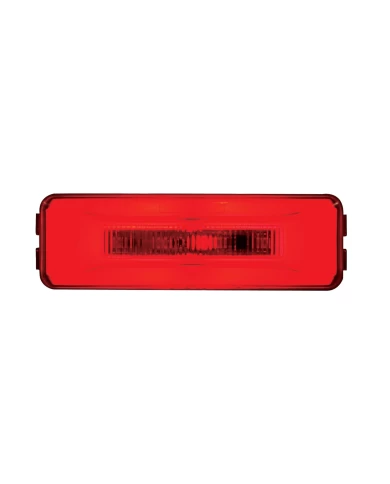 (CARD) 10 RED LED RECTANGULAR CLEARANCE / MARKER LIGHT - GLO LIGHT - RED LENS (CARD) 10 RED LED RECTANGULAR CLEARANCE / MARKER LIGHT - GLO LIGHT - RED LENS
