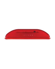 (CARD) 10 RED LED RECTANGULAR CLEARANCE / MARKER LIGHT - GLO LIGHT - RED LENS
