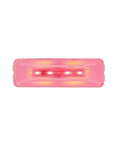 (CARD) 10 RED LED RECTANGULAR CLEARANCE / MARKER LIGHT - GLO LIGHT - CLEAR LENS (CARD) 10 RED LED RECTANGULAR CLEARANCE / MARKER LIGHT - GLO LIGHT - CLEAR LENS