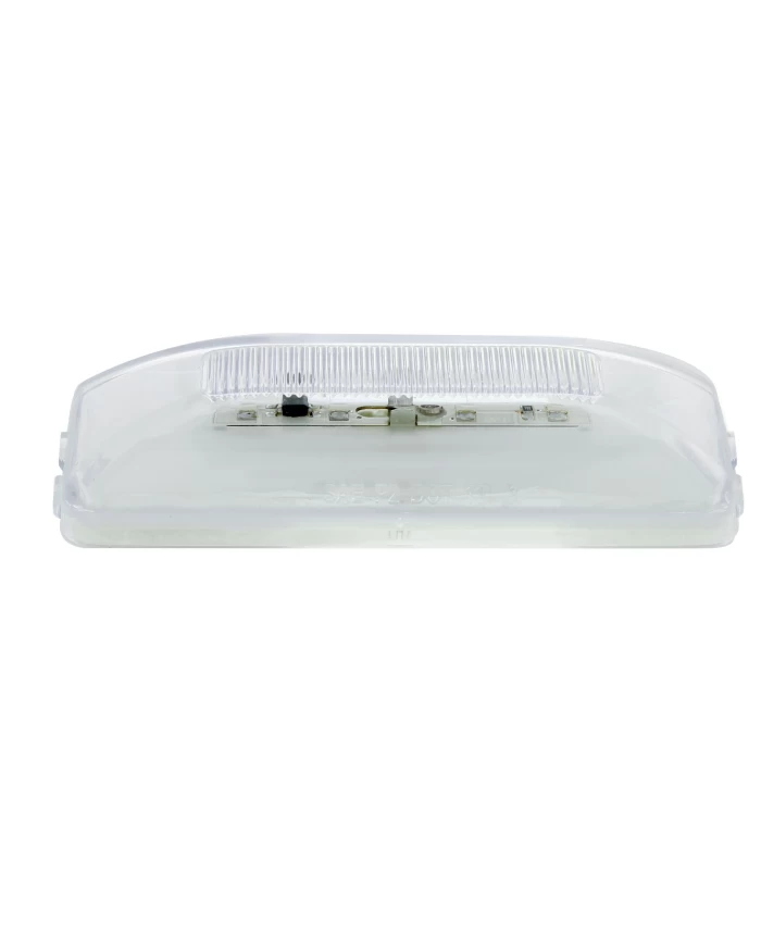 (CARD) 10 RED LED RECTANGULAR CLEARANCE / MARKER LIGHT - GLO LIGHT - CLEAR LENS