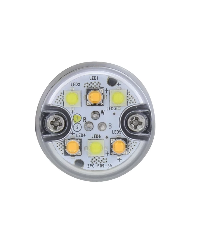 (2/BOX) 6 LED 1" WARNING LIGHT - SPLIT COLOR (2/BOX) 6 LED 1" WARNING LIGHT - SPLIT COLOR