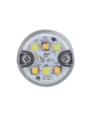 (2/BOX) 6 LED 1" WARNING LIGHT - SPLIT COLOR