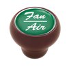 UP23538-"Fan/Air" Wood Deluxe Dash Knob - Green Glossy Sticker