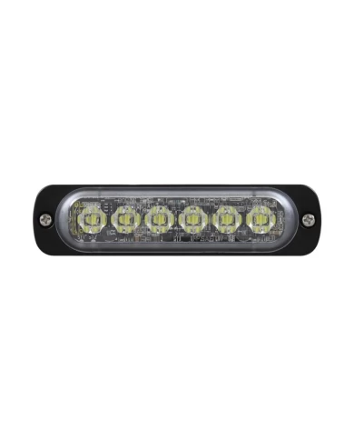 (BULK) 6 HIGH POWER LED 12V/24V SUPER THIN DIRECTIONAL WARNING LIGHT - AMBER (BULK) 6 HIGH POWER LED 12V/24V SUPER THIN DIRECTIONAL WARNING LIGHT - AMBER