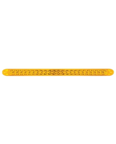 (CARD) 23 SMD LED 17 1/4" P/T/C LIGHT BAR WITH REFLECTOR - AMBER LED/AMBER LENS (CARD) 23 SMD LED 17 1/4" P/T/C LIGHT BAR WITH REFLECTOR - AMBER LED/AMBER LENS