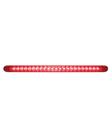 (CARD) 23 SMD LED 17 1/4" S/T/T LIGHT BAR WITH REFLECTOR - RED LED/RED LENS (CARD) 23 SMD LED 17 1/4" S/T/T LIGHT BAR WITH REFLECTOR - RED LED/RED LENS
