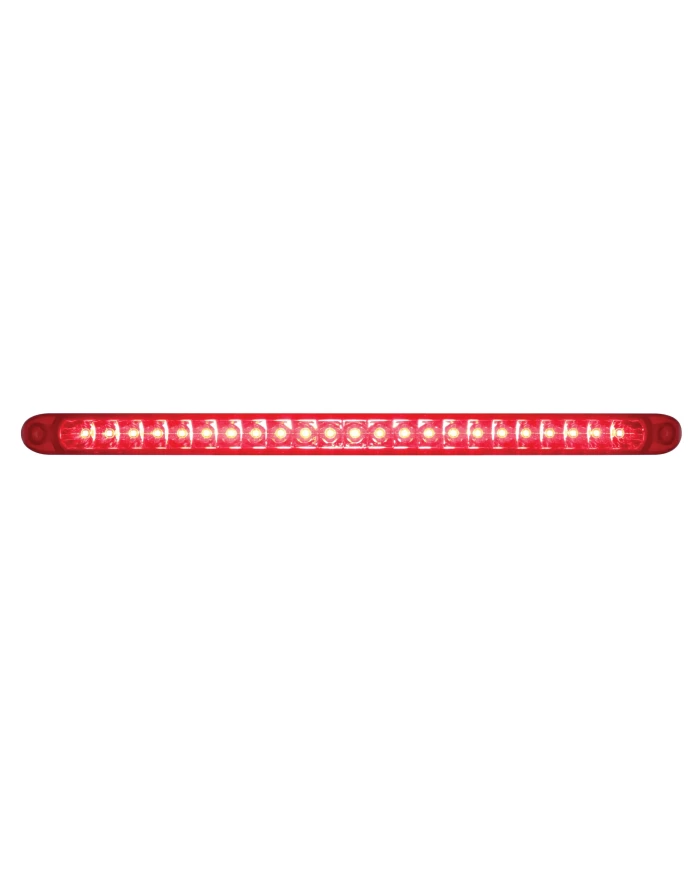 (CARD) 23 SMD LED 17 1/4" S/T/T LIGHT BAR WITH REFLECTOR - RED LED/RED LENS