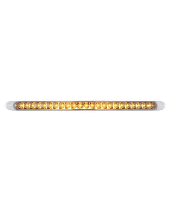 (CARD) 23 SMD LED 17 1/4" P/T/C LIGHT BAR WITH REFLECTOR - AMBER LED/CLEAR LENS (CARD) 23 SMD LED 17 1/4" P/T/C LIGHT BAR WITH REFLECTOR - AMBER LED/CLEAR LENS