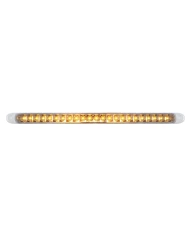 (CARD) 23 SMD LED 17 1/4" P/T/C LIGHT BAR WITH REFLECTOR - AMBER LED/CLEAR LENS (CARD) 23 SMD LED 17 1/4" P/T/C LIGHT BAR WITH REFLECTOR - AMBER LED/CLEAR LENS