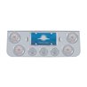 UP34610-CR Rear Center Panel With 4X 10 LED 4" Lights & 3X 13 LED 2.5" Lights & Bezel -Red LED/Clear Lens