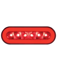 (CARD) 22 RED LED 6" OVAL "GLO" S/T/T LIGHT - RED LENS (CARD) 22 RED LED 6" OVAL "GLO" S/T/T LIGHT - RED LENS