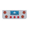 UP34613-CR Rear Center Panel With 4X 12 LED 4" Reflector Lights & 3X 13 LED 2.5" Beehive Lights -Red LED & Lens