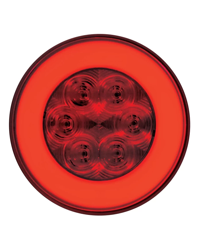 (BULK) 21 RED LED 4" "GLO" STOP, TURN & TAIL LIGHT - RED (BULK) 21 RED LED 4" "GLO" STOP, TURN & TAIL LIGHT - RED