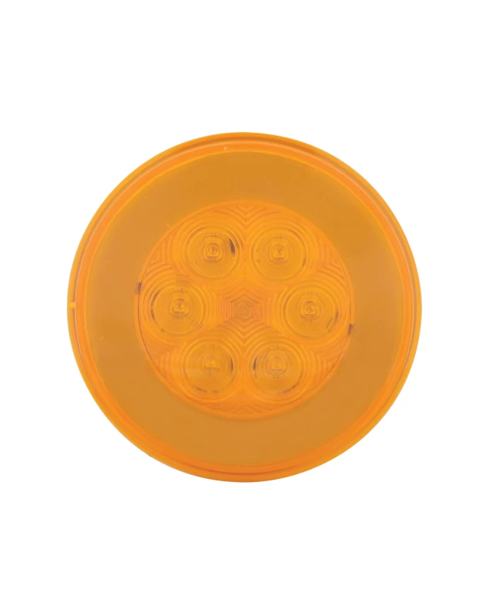 (CARD) 21 AMBER LED 4" "GLO" P/T/C LIGHT - AMBER LENS (CARD) 21 AMBER LED 4" "GLO" P/T/C LIGHT - AMBER LENS