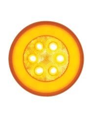 (CARD) 21 AMBER LED 4" "GLO" P/T/C LIGHT - AMBER LENS (CARD) 21 AMBER LED 4" "GLO" P/T/C LIGHT - AMBER LENS