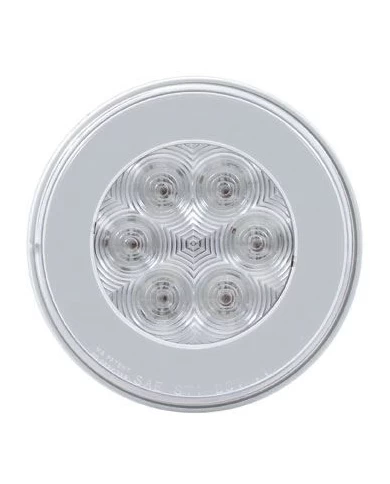 (CARD) 21 RED LED 4" "GLO" S/T/T LIGHT - CLEAR LENS (CARD) 21 RED LED 4" "GLO" S/T/T LIGHT - CLEAR LENS