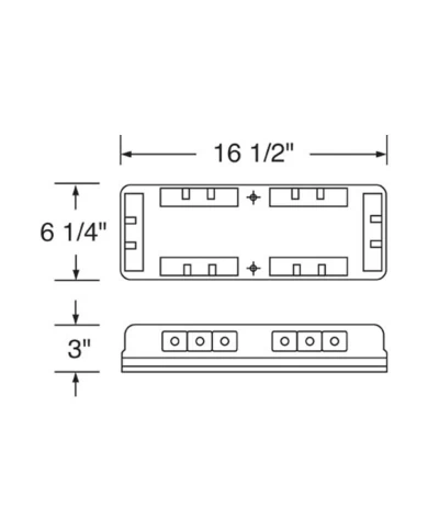 (BOX) 18 HIGH POWER LED 12V MINI STROBE WARNING BAR - MAGNET MOUNT (BOX) 18 HIGH POWER LED 12V MINI STROBE WARNING BAR - MAGNET MOUNT