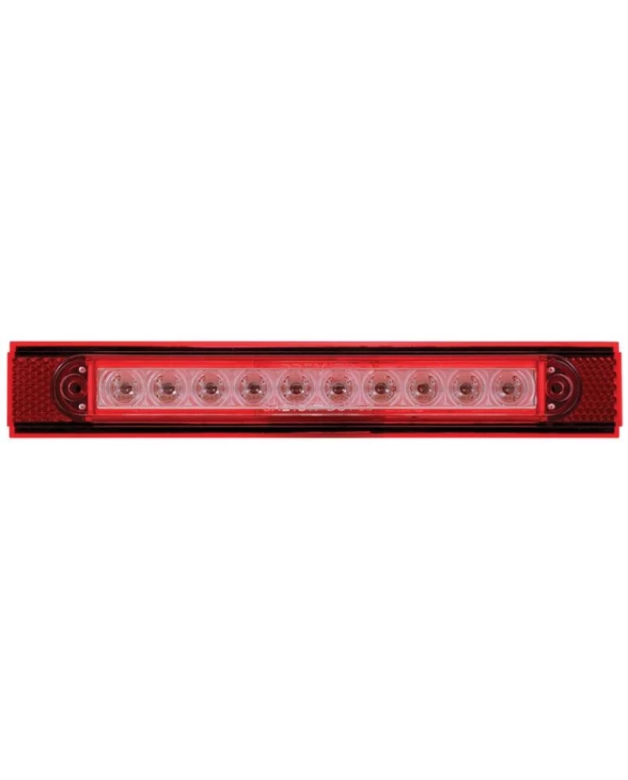 (BULK) LED CONSPICUITY REFLECTOR PLATE LIGHT - RED HOUSING, RED/CLEAR LENS (BULK) LED CONSPICUITY REFLECTOR PLATE LIGHT - RED HOUSING, RED/CLEAR LENS