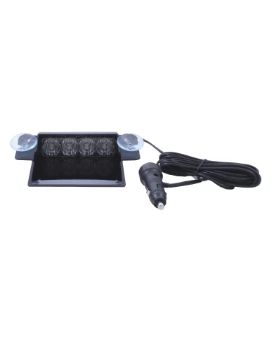 (BOX) 4 HIGH POWER LED 11V/30V DASH STROBE LIGHT - RED (BOX) 4 HIGH POWER LED 11V/30V DASH STROBE LIGHT - RED