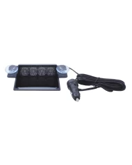 (BOX) 4 HIGH POWER LED 11V/30V DASH STROBE LIGHT - RED (BOX) 4 HIGH POWER LED 11V/30V DASH STROBE LIGHT - RED
