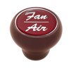 UP23540-"Fan/Air" Wood Deluxe Dash Knob - Red Glossy Sticker