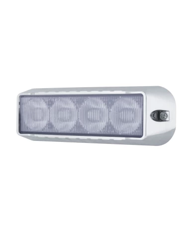 (BOX) 4 LED 12V/24V STROBE LIGHT - WHITE (BOX) 4 LED 12V/24V STROBE LIGHT - WHITE
