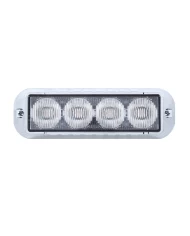 (BOX) 4 LED 12V/24V STROBE LIGHT - WHITE