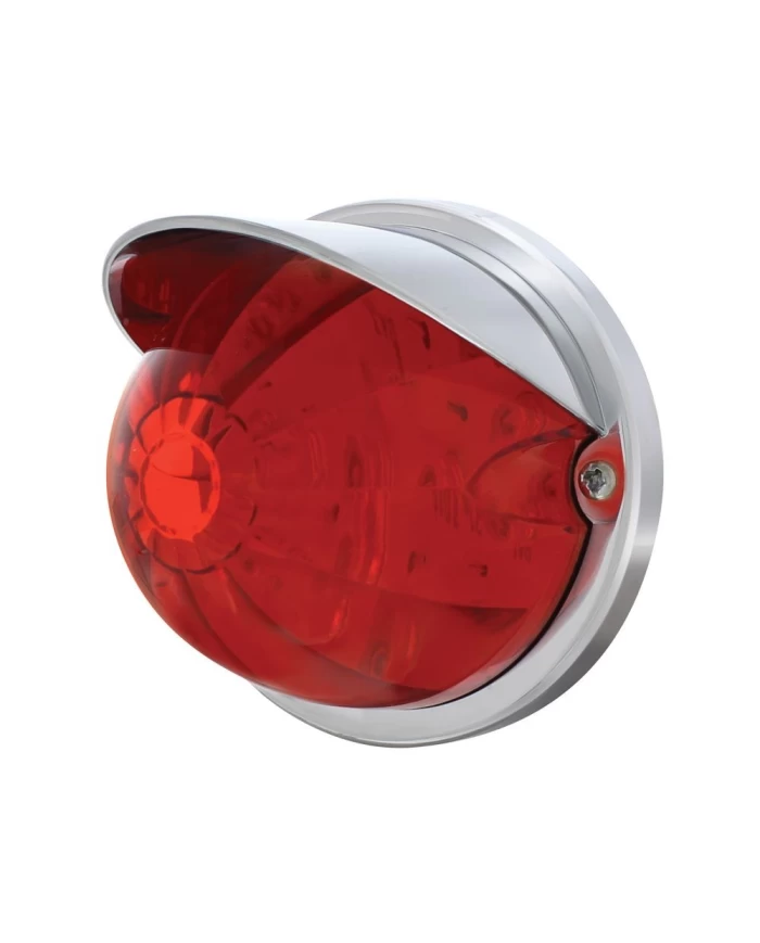 (BULK) 17 AMBER LED DUAL FUNCTION WATERMELON FLUSH MOUNT LIGHT KIT WITH VISOR - DARK AMBER LENS (BULK) 17 AMBER LED DUAL FUNCTION WATERMELON FLUSH MOUNT LIGHT KIT WITH VISOR - DARK AMBER LENS