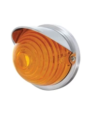 (BULK) 17 AMBER LED BEEHIVE CAB LIGHT FLUSH MOUNT KIT WITH VISOR - AMBER LENS (BULK) 17 AMBER LED BEEHIVE CAB LIGHT FLUSH MOUNT KIT WITH VISOR - AMBER LENS