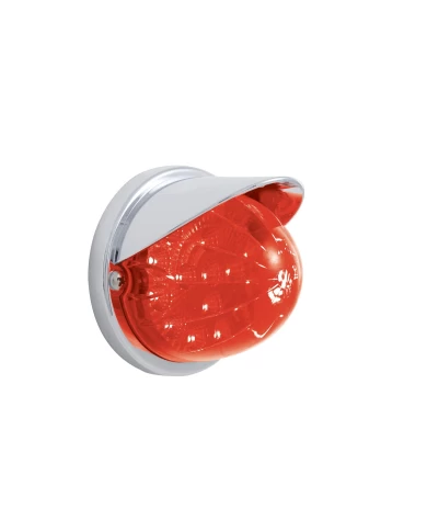 (BULK) 17 RED LED WATERMELON REFLECTOR CAB LIGHT FLUSH MOUNT KIT WITH VISOR - RED LENS (BULK) 17 RED LED WATERMELON REFLECTOR CAB LIGHT FLUSH MOUNT KIT WITH VISOR - RED LENS