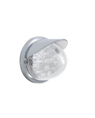 (BULK) 17 RED LED WATERMELON REFLECTOR CAB LIGHT FLUSH MOUNT KIT WITH VISOR - CLEAR LENS (BULK) 17 RED LED WATERMELON REFLECTOR CAB LIGHT FLUSH MOUNT KIT WITH VISOR - CLEAR LENS