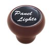 UP23542-"Panel Lights" Wood Deluxe Dash Knob - Black Glossy Sticker