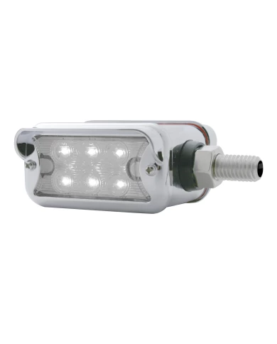 (CARD) 6 AMBER/6 AMBER LED STRAIGHT DUAL FUNCTION DOUBLE FACE LT W/ HORIZONTAL VISOR BEZEL - CLEAR/CLEAR LENS (CARD) 6 AMBER/6 AMBER LED STRAIGHT DUAL FUNCTION DOUBLE FACE LT W/ HORIZONTAL VISOR BEZEL - CLEAR/CLEAR LENS