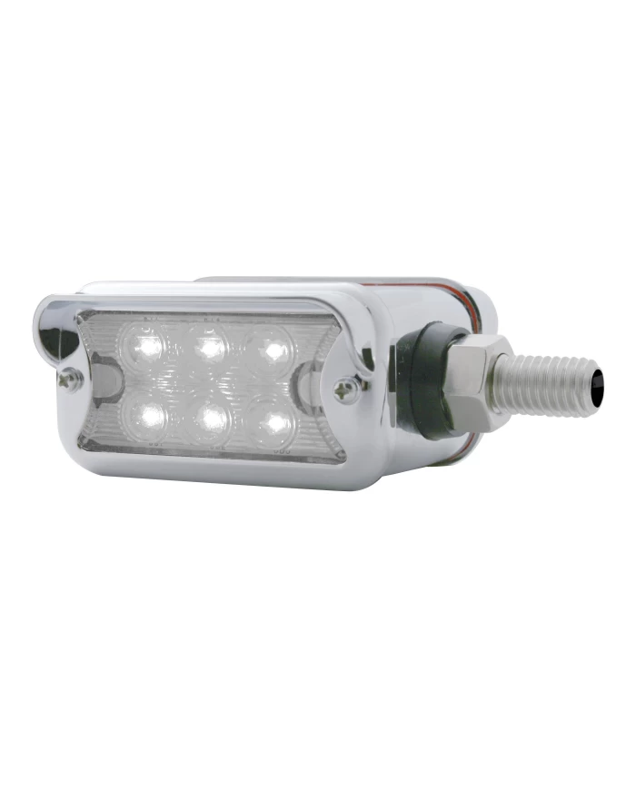 (CARD) 6 AMBER/6 AMBER LED STRAIGHT DUAL FUNCTION DOUBLE FACE LT W/ HORIZONTAL VISOR BEZEL - CLEAR/CLEAR LENS (CARD) 6 AMBER/6 AMBER LED STRAIGHT DUAL FUNCTION DOUBLE FACE LT W/ HORIZONTAL VISOR BEZEL - CLEAR/CLEAR LENS