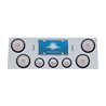 UP34703-SS Rear Center Panel With 4X 10 LED 4" Lights & 3X 13 LED 2.5" Beehive Lights -Red LED/Clear Lens