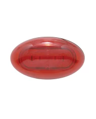 (BULK) 2 RED LED OVAL CLEARANCE/MARKER LIGHT - RED LENS