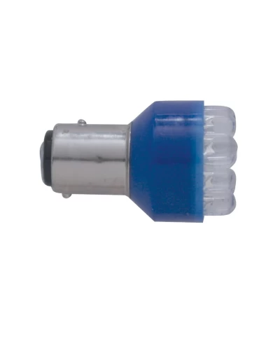 (CARD) 12 SUPER BRIGHT LED 1157 BULB - BLUE (CARD) 12 SUPER BRIGHT LED 1157 BULB - BLUE
