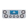 UP34710-CR Rear Center Panel With 4X 10 LED 4" Lights & 3X 13 LED 2.5" Lights -Red LED/Clear Lens