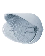 (BULK) 19 AMBER LED FLUSH MOUNT BEEHIVE MARKER/AUXILIARY LIGHT WITH VISOR- CLEAR LENS (BULK) 19 AMBER LED FLUSH MOUNT BEEHIVE MARKER/AUXILIARY LIGHT WITH VISOR- CLEAR LENS