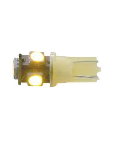 (2/CARD) 5 AMBER LED 360 DEGREE 194 BULB (2/CARD) 5 AMBER LED 360 DEGREE 194 BULB