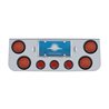 UP34712-CR Rear Center Panel With 4X 12 LED 4" Reflector Lights & 3X 13 LED 2.5" Lights -Red LED & Lens