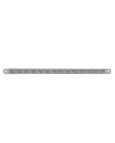 (BULK) 14 RED LED 12" SEQUENTIAL AUXILIARY/UTILITY LIGHT BAR - CLEAR LENS (BULK) 14 RED LED 12" SEQUENTIAL AUXILIARY/UTILITY LIGHT BAR - CLEAR LENS